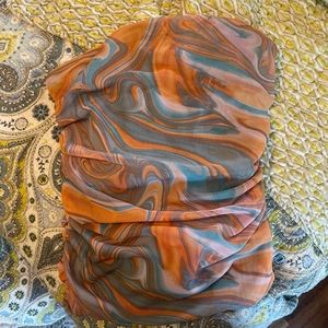 Pattern corset strapless dress from forever 21